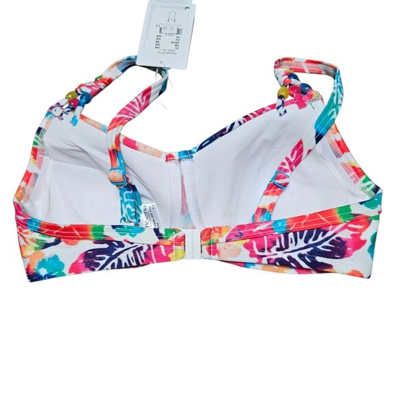 Amoena Bikini Top Size 8B Masectomy Swimwear Floral New With Tags - Picture 2 of 9